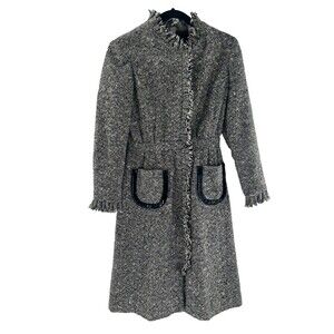 Vintage Shannon Rodgers For Jerry Silverman Custom Tweed Wool Dress Size XS/S